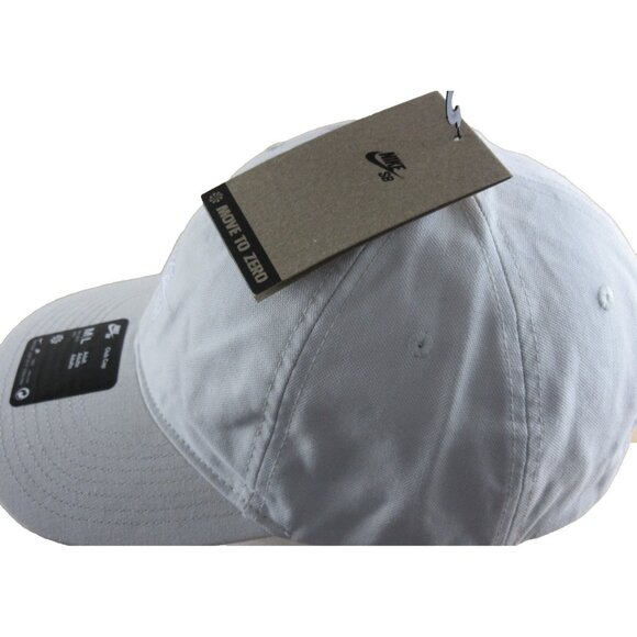 Nike SB Club Men's Unstructured Skate Cap Hat Light Bone White Size M/L NWT - Picture 4 of 8